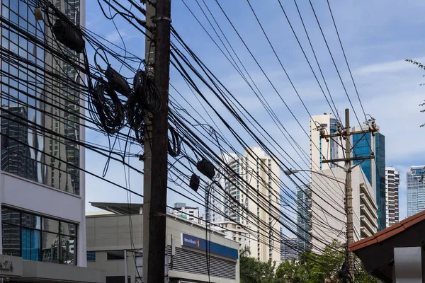Sieć energetyczna w Panama City — Zdjęcie stockowe