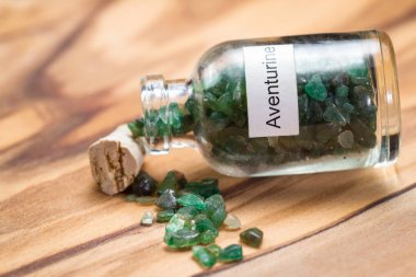 green aventurine in a jar clipart