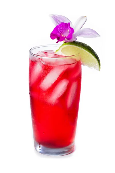 Cocktail tropicale su bianco — Foto Stock