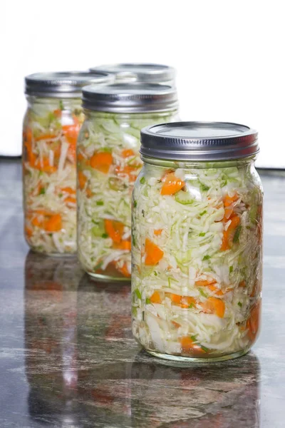 Home made fermented vegetables — Stock Photo, Image