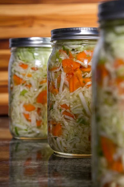 Home made fermented vegetables — Stock Photo, Image