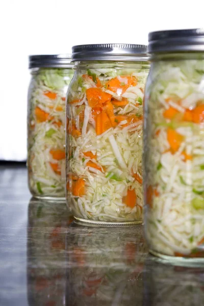 Home made fermented vegetables — Stock Image Home made fermented vegetables Stock Photo