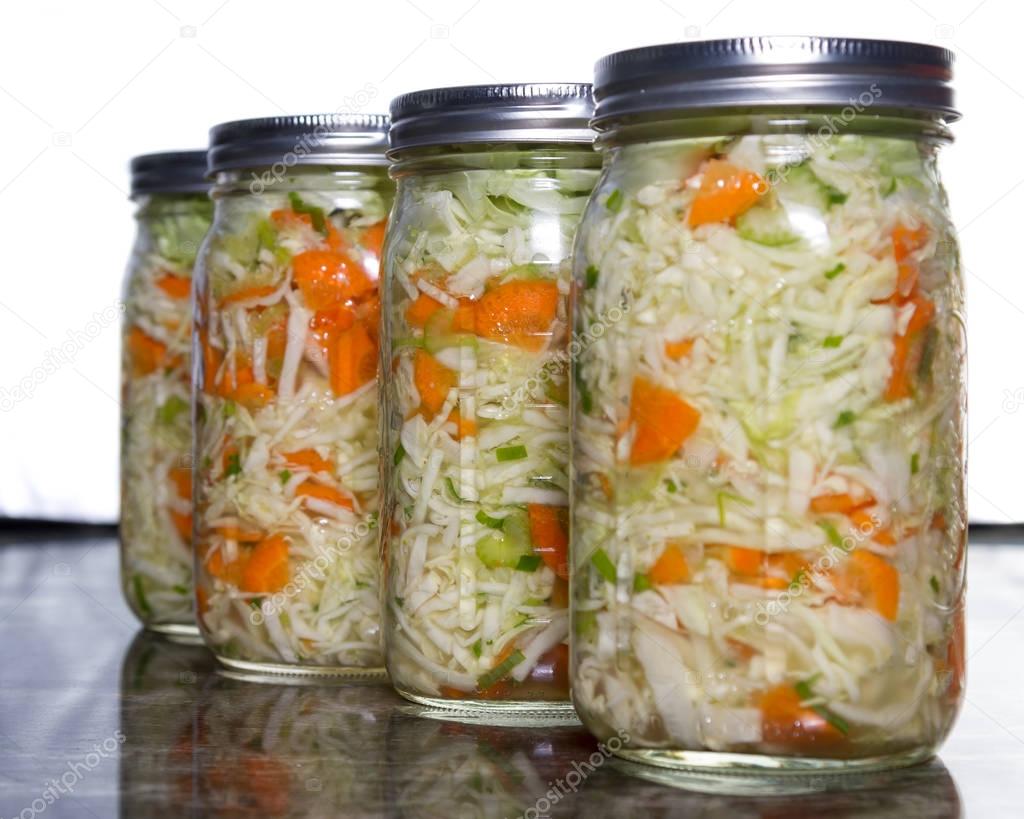 home made fermented vegetables 