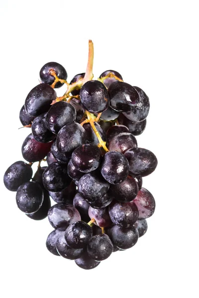 Dark grapes over white — Stock Photo, Image