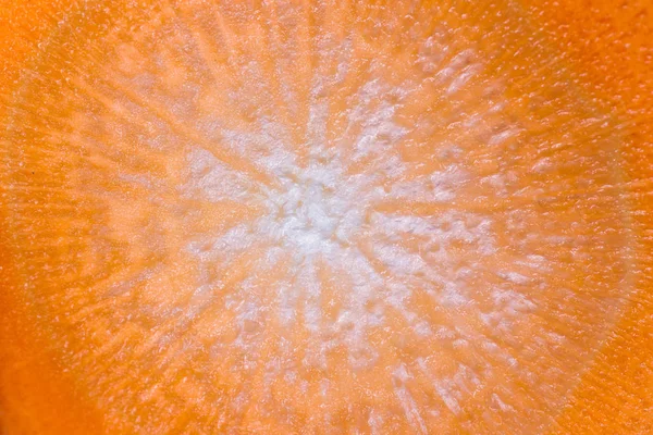 Нарезанный морковный макрос — стоковое фото