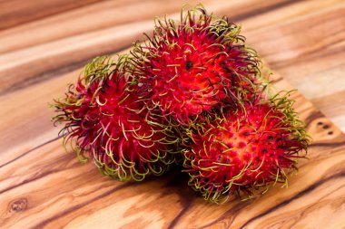 Rambutan tatlı tropikal meyve 