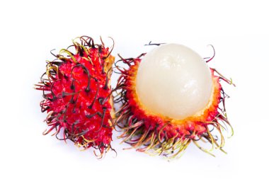 Rambutan tatlı tropikal meyve 