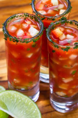 taze gazpacho, soğutulmuş çorba 