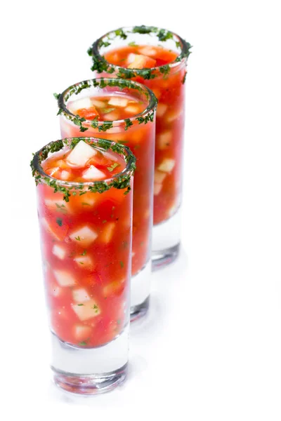 Fresh gazpacho, chilled soup — Stock Photo, Image