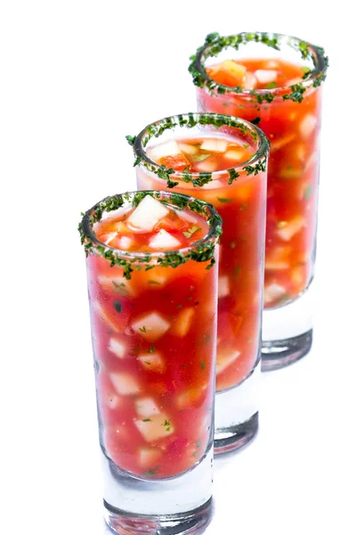 Fresh gazpacho, chilled soup — Stock Photo, Image