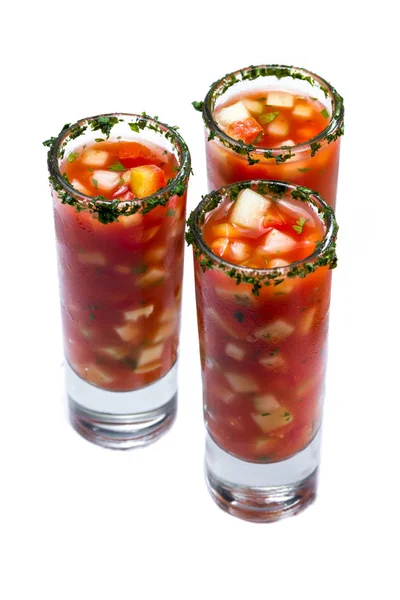 Fresh gazpacho, chilled soup — Stock Photo, Image