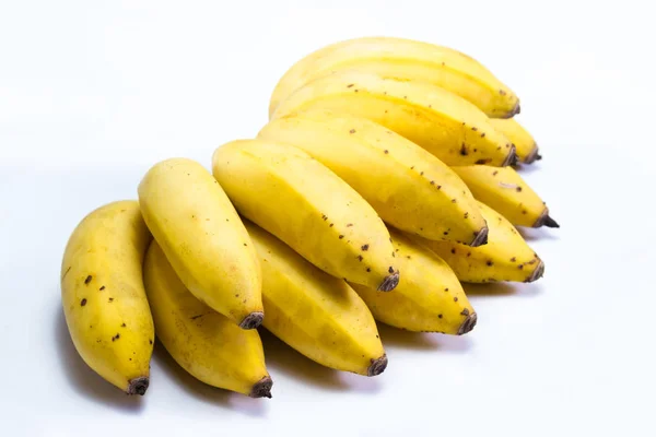 Ripe bunch of little bananas — Stock Photo, Image