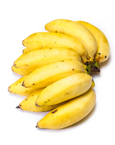 Ripe bunch of little bananas — Stock Photo, Image