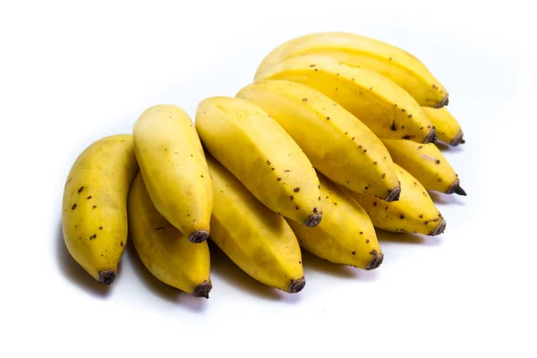 Ripe bunch of little bananas — Stock Photo, Image