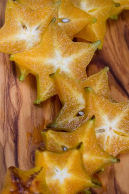 taze olgun carambola 