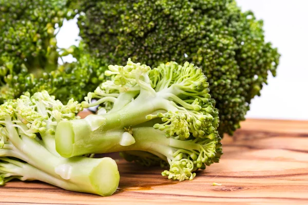 Biologische broccoli close-up — Stockfoto