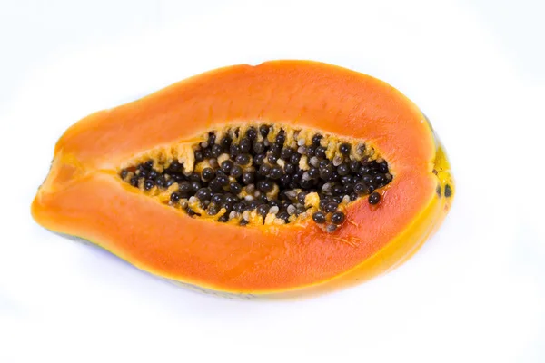 Organiska papaya halveras — Stockfoto