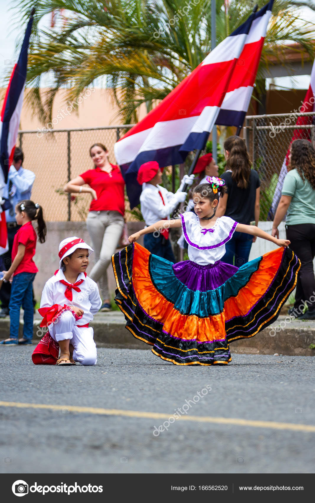 Desfile del día de la independencia, Costa Rica — Foto editorial de stock © wollertz #166562520