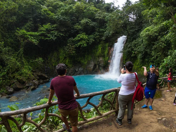 Visiting Rio Celeste, Costa Rica — Stock Photo, Image