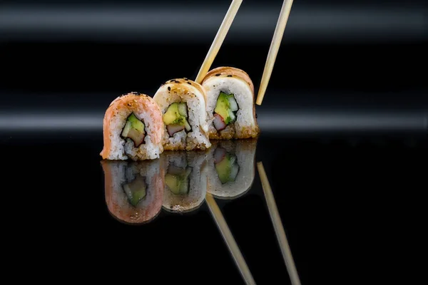 Sushi rolls close up — Stock Photo, Image