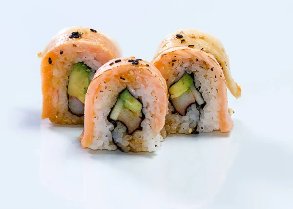 Sushi rolls close up — Stock Photo, Image