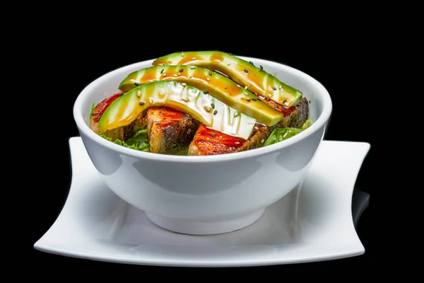 Grilled salmon salad — Stock Photo, Image