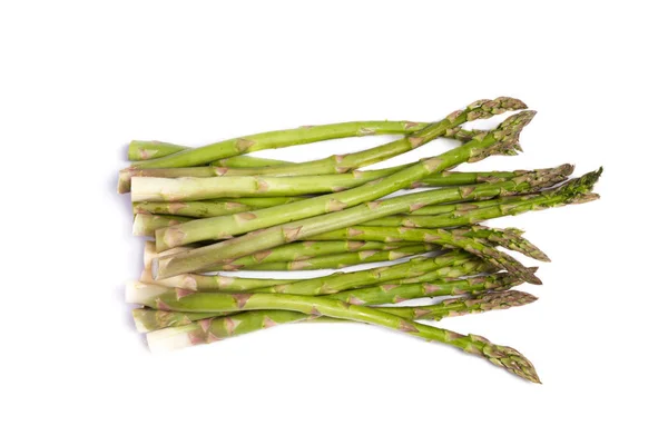 Asparagus spears over white — Stock Photo, Image