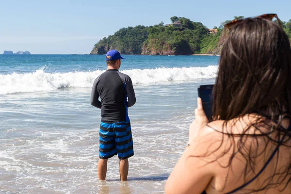 Bild på stranden — Stockfoto