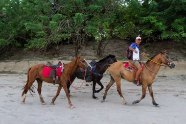 Kumsalda ata biniyor 