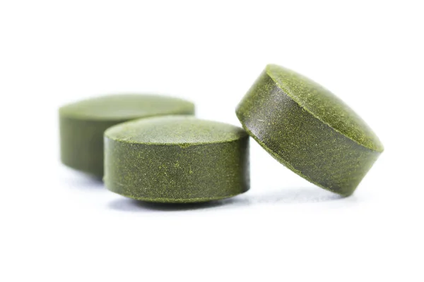 Erjesztett chlorella tabletta — Stock Fotó