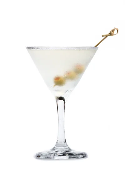 Klassischer Martini mit Oliven — Stockfoto