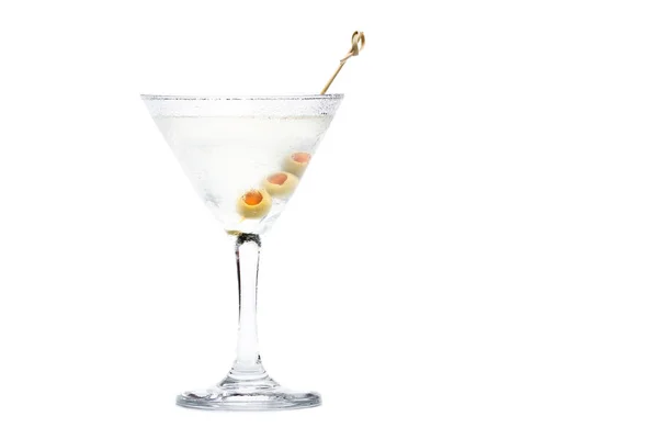 Klasyczne martini z oliwkami — Zdjęcie stockowe
