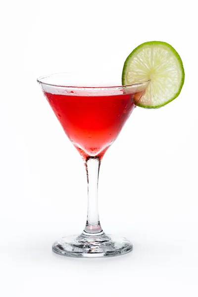 Κόκκινο martini πάνω από λευκό — Φωτογραφία Αρχείου