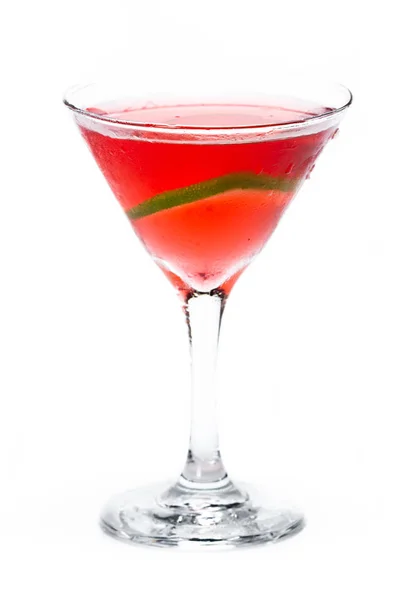 Red martini over white — Stock Photo, Image