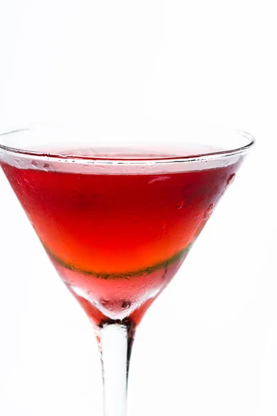 Roter Martini über weißem — Stockfoto