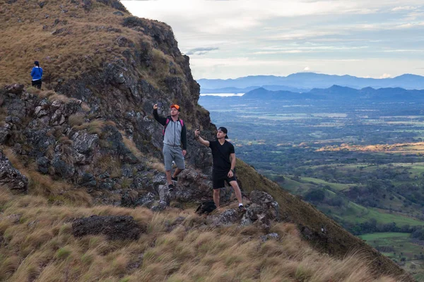 Selfie d'une montagne — Photo