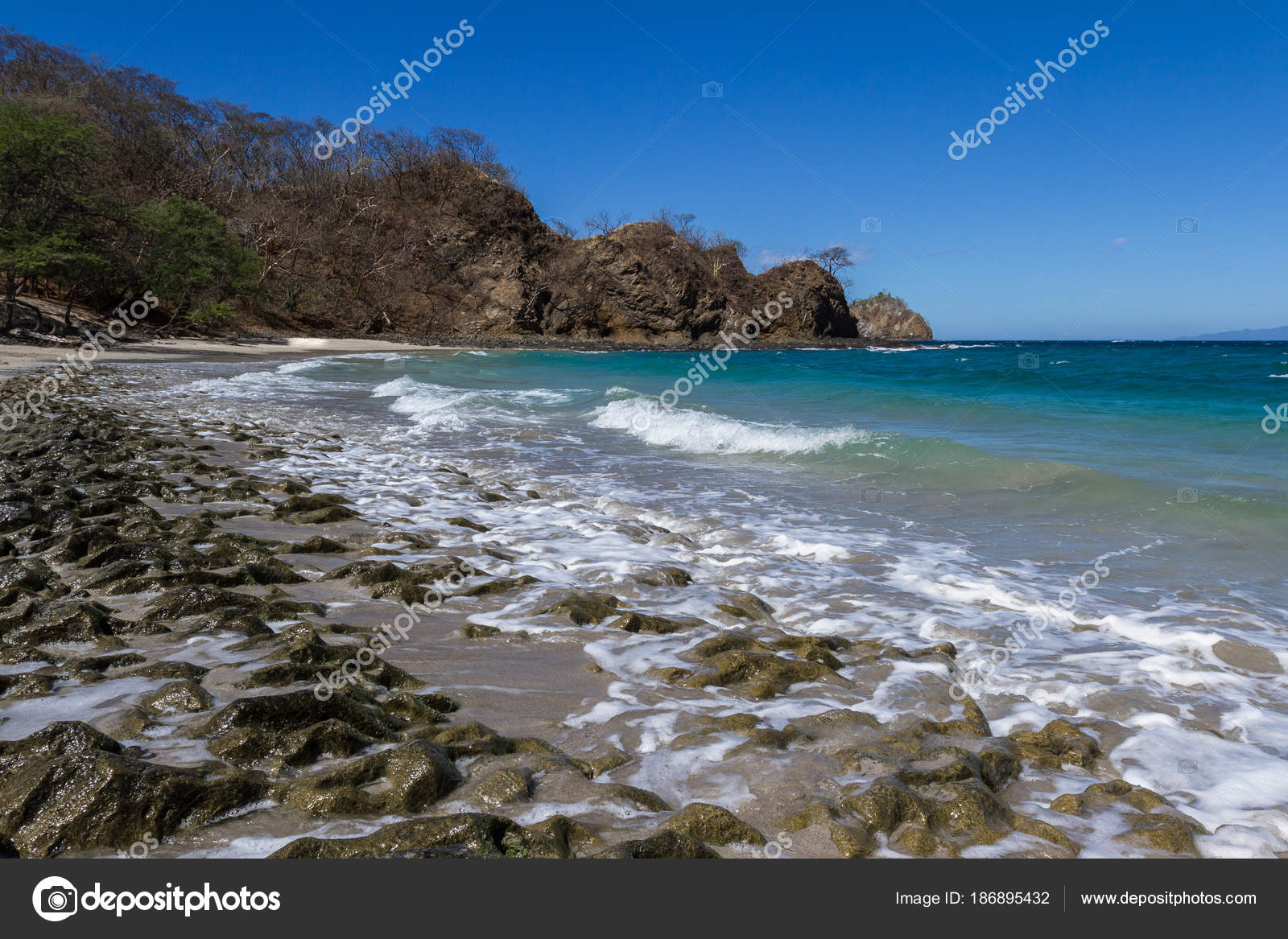 Calzon de Pobre beach, Costa Rica — Stock Photo © wollertz #186895432