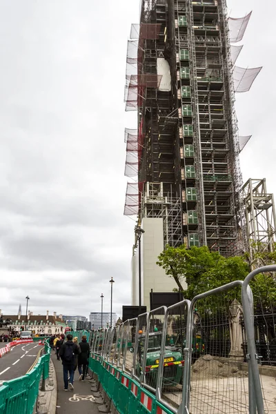 Construction on Elizabeth Tower, London — Stock Photo, Image