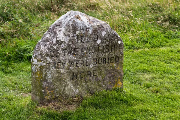 Marcadores de túmulos em Culloden Battlefield — Fotografia de Stock