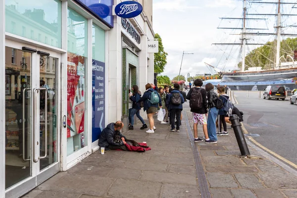 Daklozen in Londen — Stockfoto