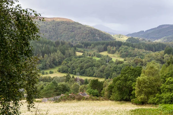 Paisaje en las tierras altas escocesas cerca de Pitlochry —  Fotos de Stock
