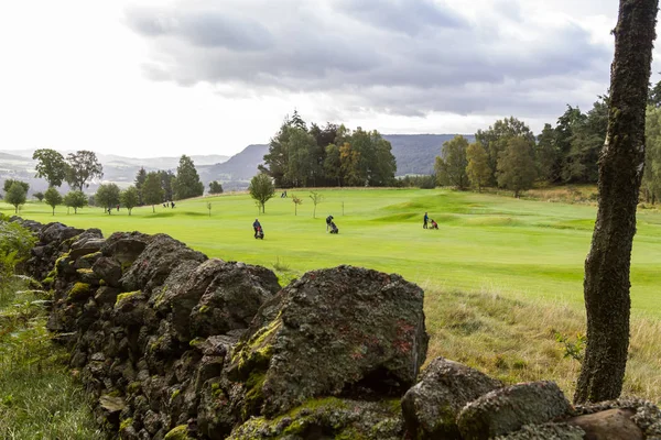 Playing golf in Scotland — 图库照片
