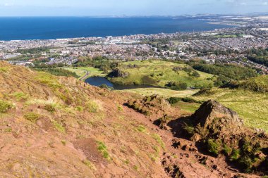 Holyrood Park 'tan şehir manzarası