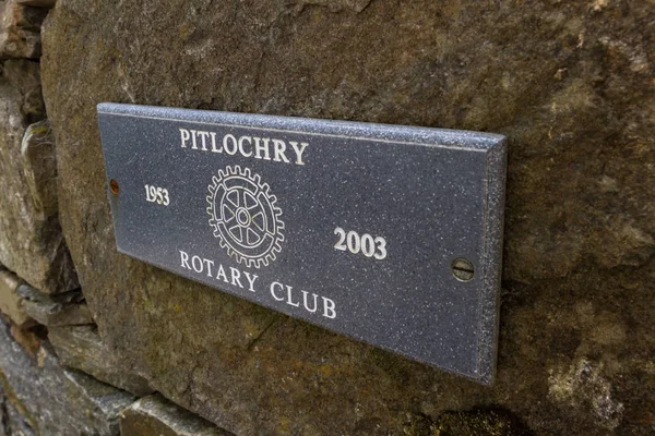 Pitlochry Rotary Club signo —  Fotos de Stock