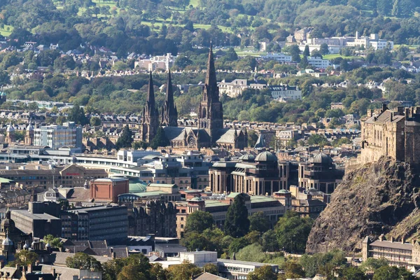 City view from Holyrood Park — Stock Photo, Image