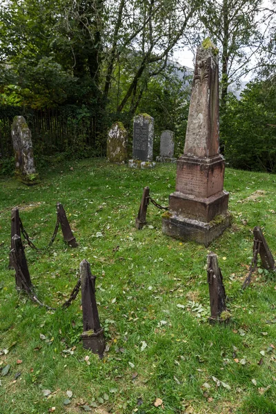 Keltisch kruis grafsteen — Stockfoto