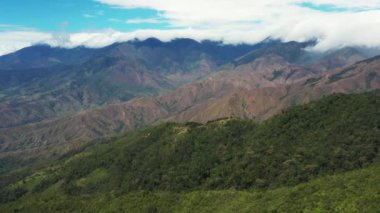 Beautiful mountains in an undeveloped area of Costa Rica with fresh air and abundant nature 