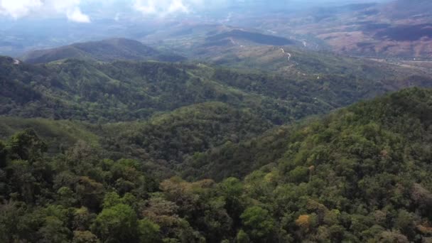 Beautiful Mountains Undeveloped Area Costa Rica Fresh Air Abundant Nature — Stok video