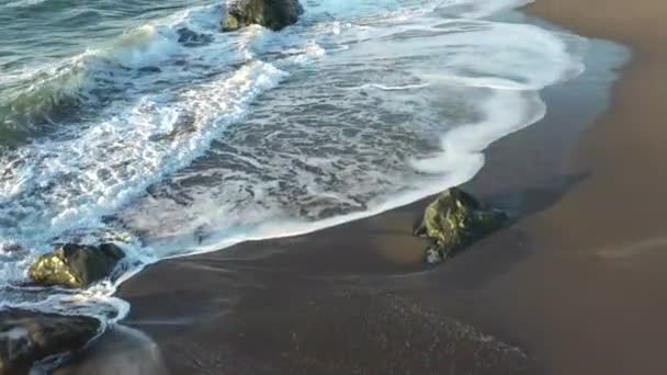 Чудовий Спокійний Пляж Південному Узбережжі Орегону Дивовижними Краєвидами Краєвидами — стокове відео