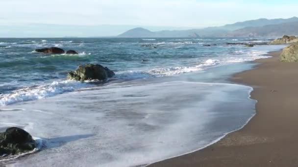 Пляж Несика Северу Голд Бич Южном Побережье Орегона Удивительными Видами — стоковое видео